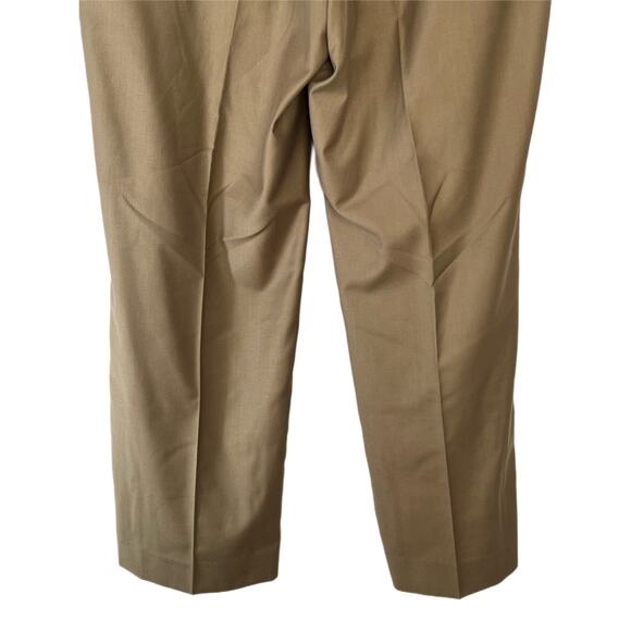 Men's Tasso Elba Tailored Fit Brown Pleated Front Dress Pants Size 36 / 30 - Picture 6 of 9